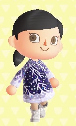 opallesbiian's tweet photo. First #AnimalCrossingNewHorizons pattern I’m sharing, and one of my fav figure skating costumes! Rika Kihira’s Beautiful Storm 💜
#ACNH #ACNHDesigns #RikaKihira https://t.co/WKmGEGxY24