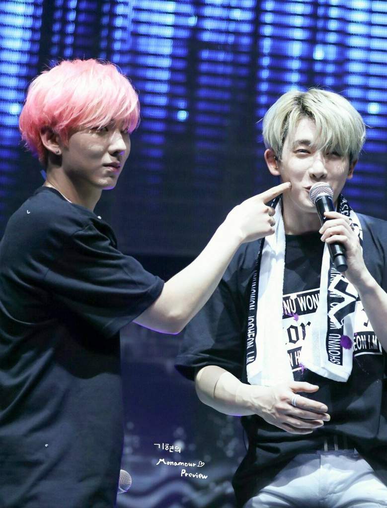 we love cotton candy duo @OfficialMonstaX  @official__wonho