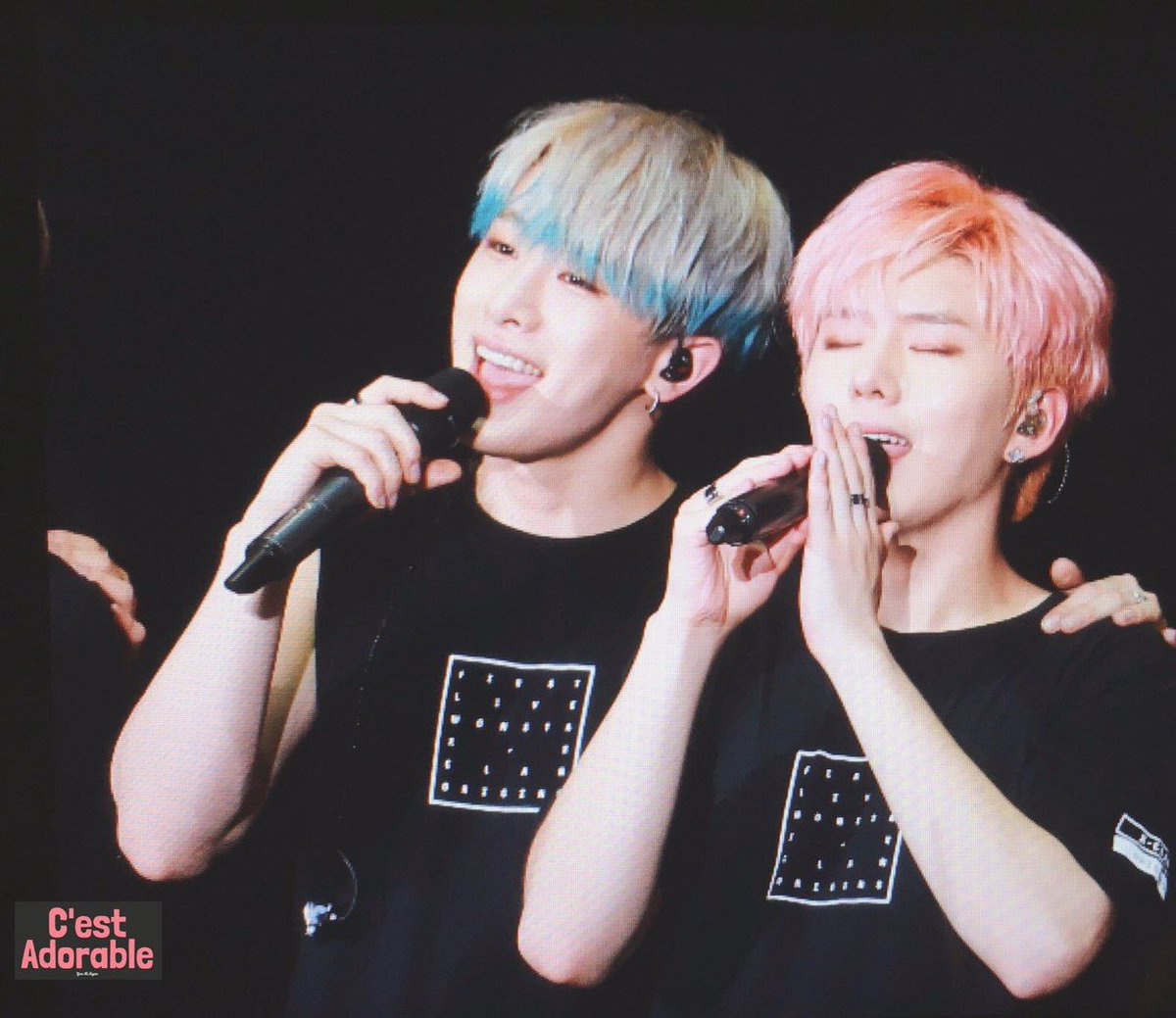 we love cotton candy duo @OfficialMonstaX  @official__wonho