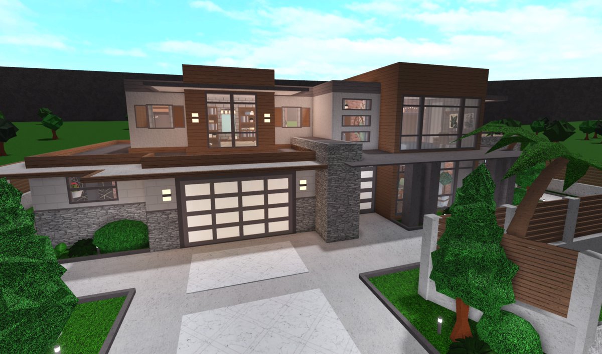 Roblox House Bloxburg Mansion Modern