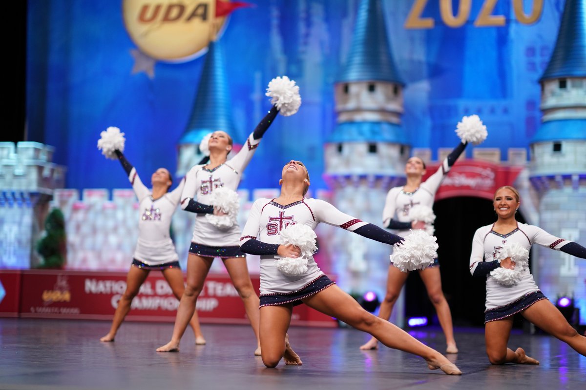 UDAnews's tweet photo. Tune in TOMORROW to watch the 2020 NDTC Pom category on ESPNU starting @ 10AM ✨ Tag the team that you're most excited to see on the big screen! #UDAnationals https://t.co/0ulYJW32d5