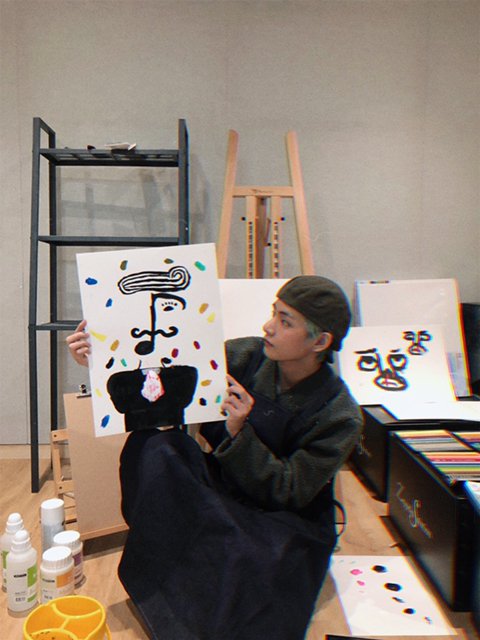 Taehyung - painting canvas no. 173736