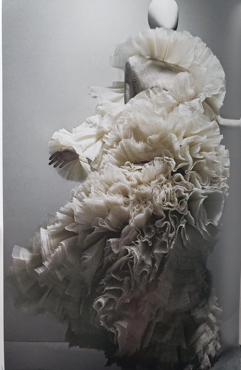 4. McQueen (Voss 2001 collection) meets cauliflower mushroom (Sparassis crispa)