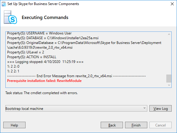 uclobby's tweet photo. SfB Server 2015: Prerequisite installation failed: RewriteModule…failure code 1603 https://t.co/YpUhbhqpOD https://t.co/oDvFnOjfqe