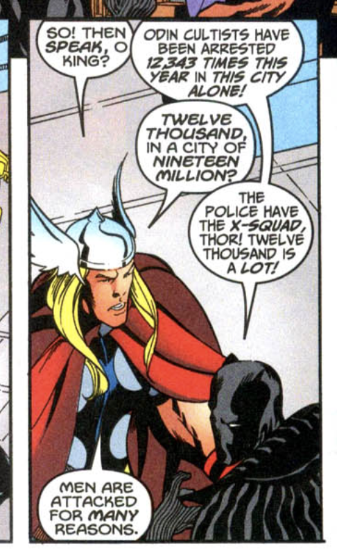 WKJSFFJH T'CHALLA IS SO RIGHT but i am so thrown off by this situation like i think it should detour into him reporting thor for permitting hate crimes