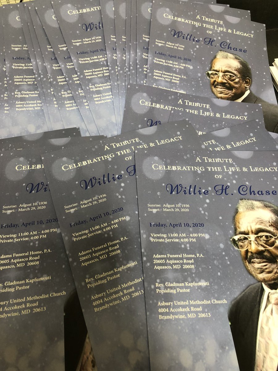 2 dates of great significance Our #birthdate and our #deathdate. The LAST celebration we can give our loved ones is the #CelebrationOfLife found inside the #program you create.
#funeralprograms #printing #publishing #designs #businessinMaryland #WeAreOPEN #APGI https://t.co/EC8aZg3Qxz