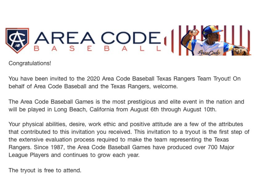 Thank you for this opportunity <a href="/ACBaseballGames/">Area Code Baseball</a>