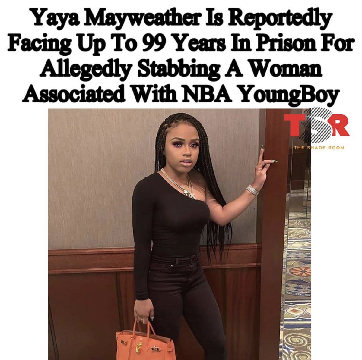 Yaya Mayweather facing up to 99 years all because of a man uno. She stabbed NBA Youngboys pregnant baby’s mum in her arms and the stomach & the baby died. Fam. What in the fuck