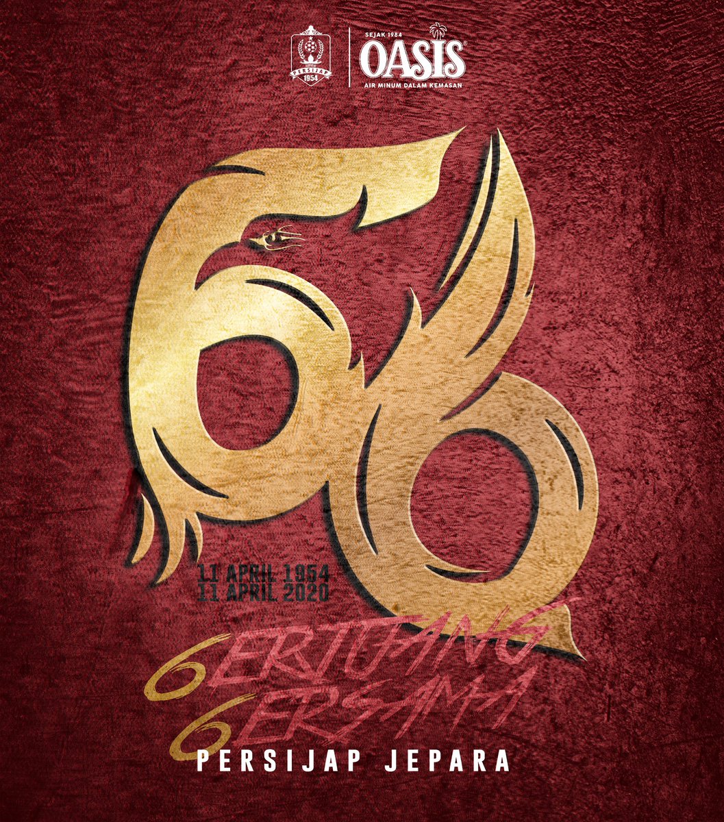 Persijap's tweet photo. 11 April 1954 - 11 April 2020, sudah 66 tahun kita berjalan beriringan, 6erjuang6ersama dalam suka &amp; duka, tawa &amp; kecewa, kita tetap bersama Selamanya demi kebanggaan Persijap Jepara 🎂

Berikan doa dan harapan terbaikmu !! 🙏

#MinumOasis #PersijapJepara #6erjuang6ersama https://t.co/pBKtANMAhk