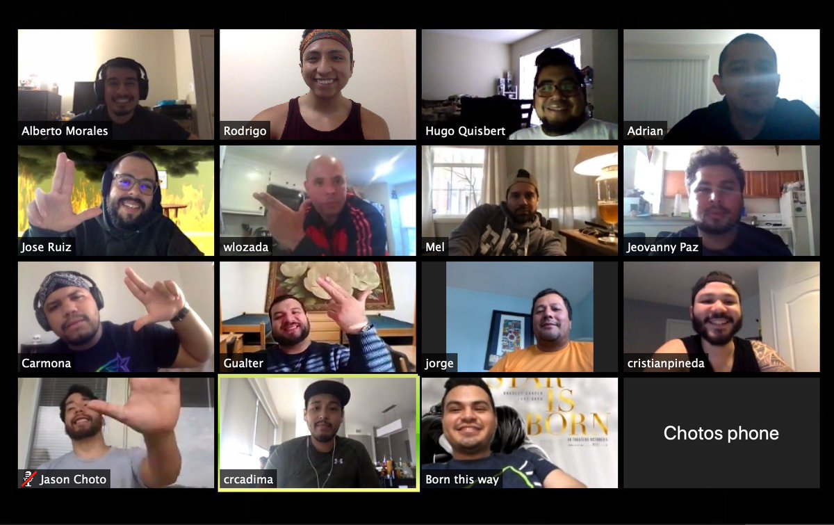 LULGMU's tweet photo. Hermanos meeting up virtually to celebrate 21 years of Alpha Delta Chapter at GMU! 

La Unidad Para Siempre! https://t.co/CrRFPRDeuD