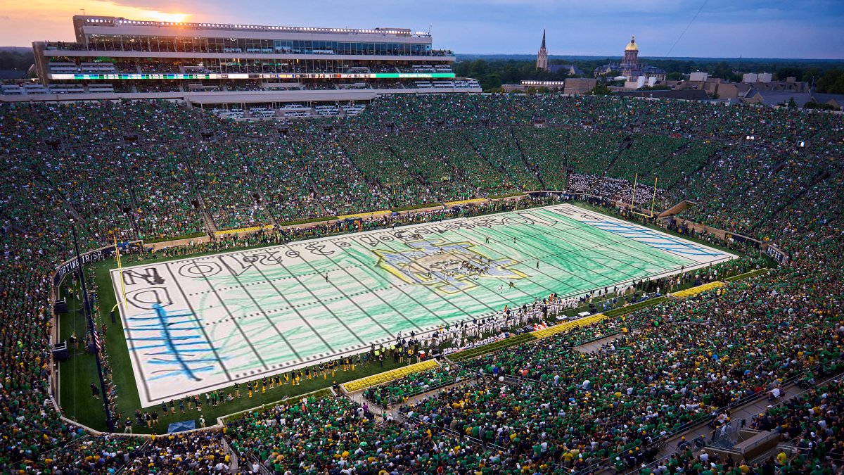 Notre Dame Stadium came to life with these winning designs. Which Kids Club entry was your favorite? #GoIrish