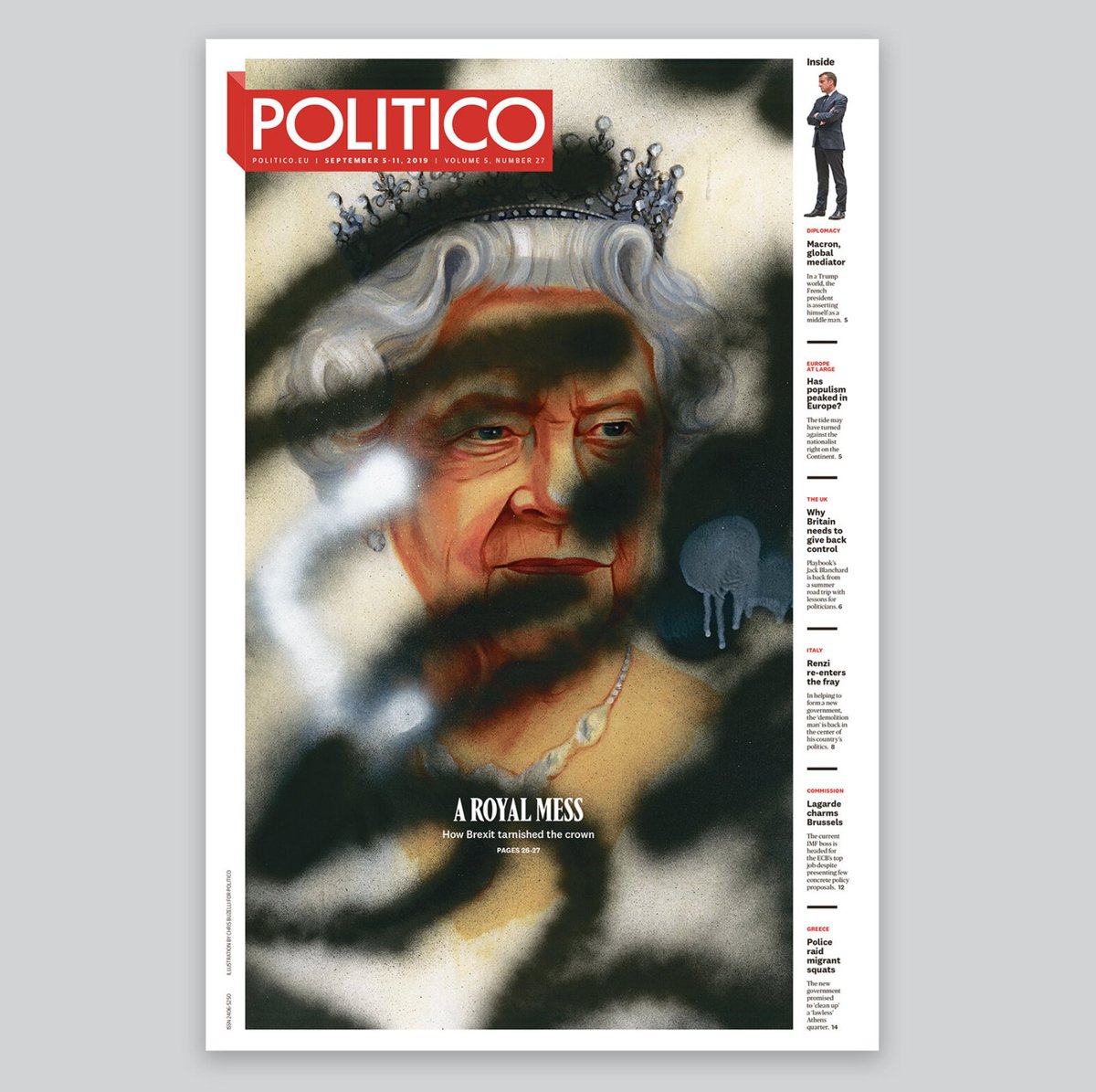 The silver medals are indeed special honors: A-section design, for which judges comb over every detail from front to back — for three full issues. And illustration, for the brilliant <a href="/buzelli/">Chris Buzelli</a>, so willing to deface his own painting for us on a moment's notice. Thanks! ❤️