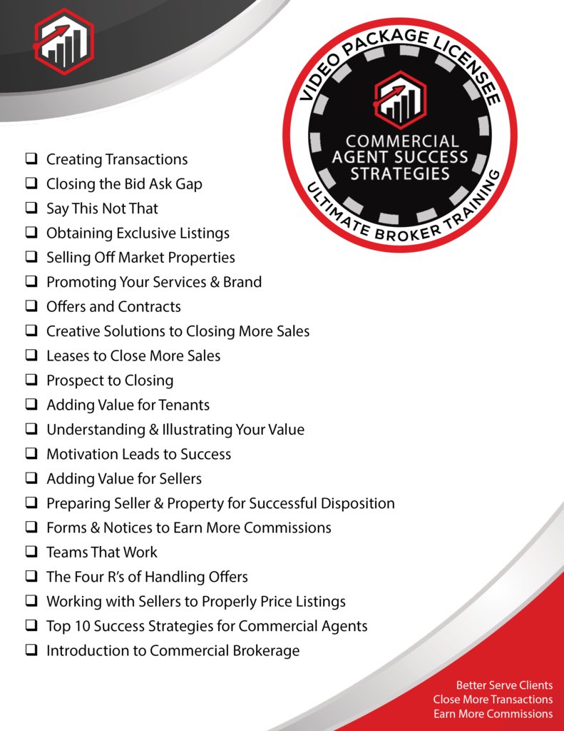 Commercial Agent Success Strategies tweet media