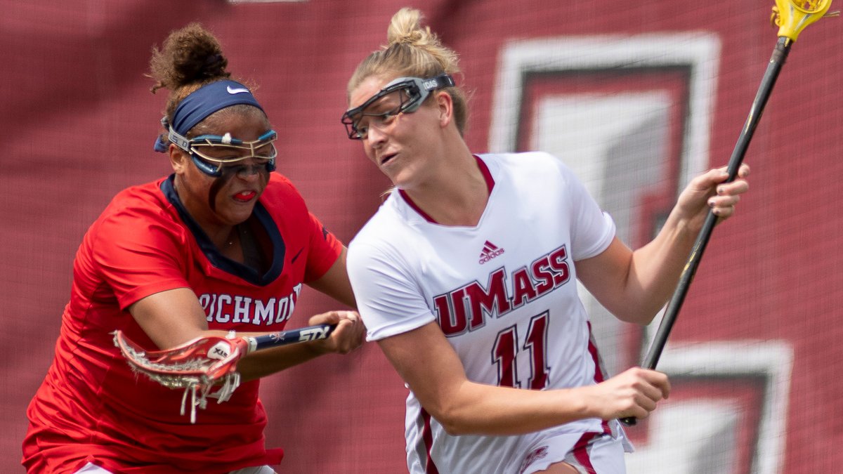UMassLacrosse's tweet photo. We've had some absolute 𝘣𝘢𝘵𝘵𝘭𝘦𝘴 with Richmond over the years...

Today certainly would've been another one, but we're looking forward to being back at it soon!

#Flagship🚩 https://t.co/Hnl0enio28