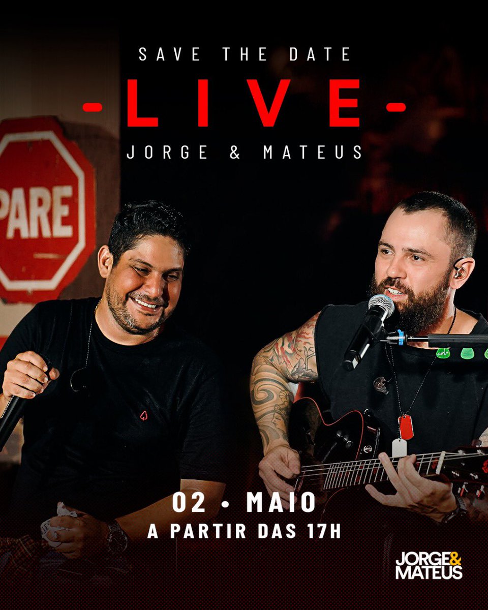 jorgeemateus's tweet photo. J&amp;M + Livezinha + Sunset. Bora? Confirmado! 02/5. 🐼 &amp; 🎸 #LiveJeM https://t.co/kvB2eNSUv0