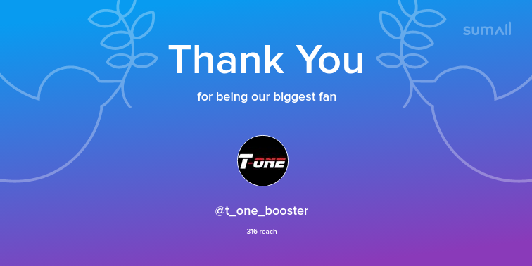 Tyler_Inloes's tweet photo. Our biggest fans this week: t_one_booster. Thank you! via https://t.co/PBACgFPhDz https://t.co/NeDrHew6Vc