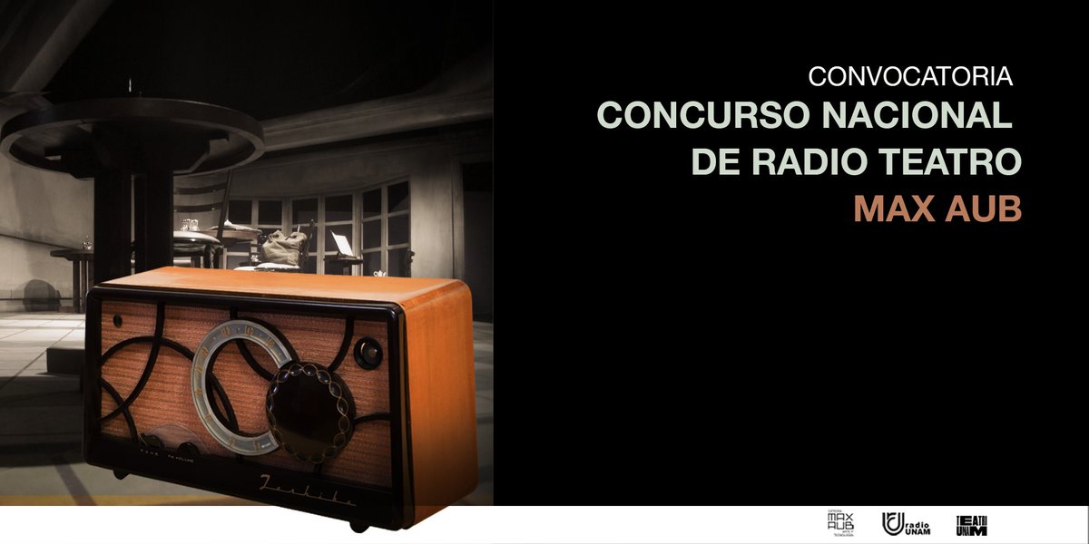 teatrounam's tweet photo. #CulturaUNAMenCasa
La Radio y el Teatro se fusionan para proponerte
entrecruzar sus caminos.
Participa en el Concurso Nacional de Radio Teatro Max Aub.
https://t.co/k0WN9mxa7Q

#QuédateEnCasa 
#VolveremosAestarJuntos
@CatedraMaxAub
@RadioUNAM https://t.co/QXQVMbCsoT