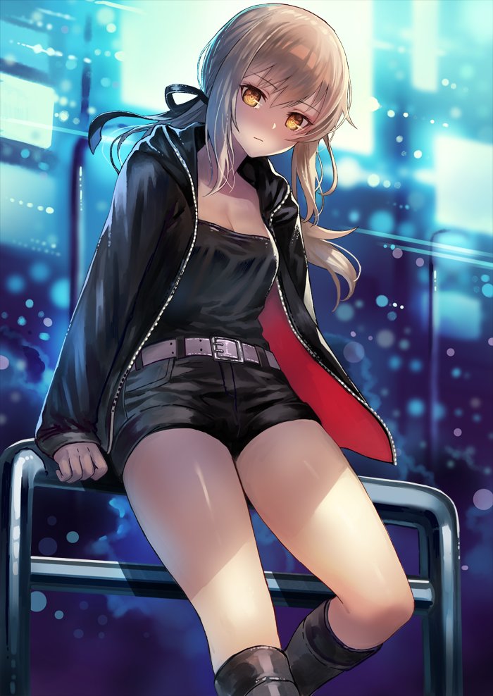 Anime girls in shorts