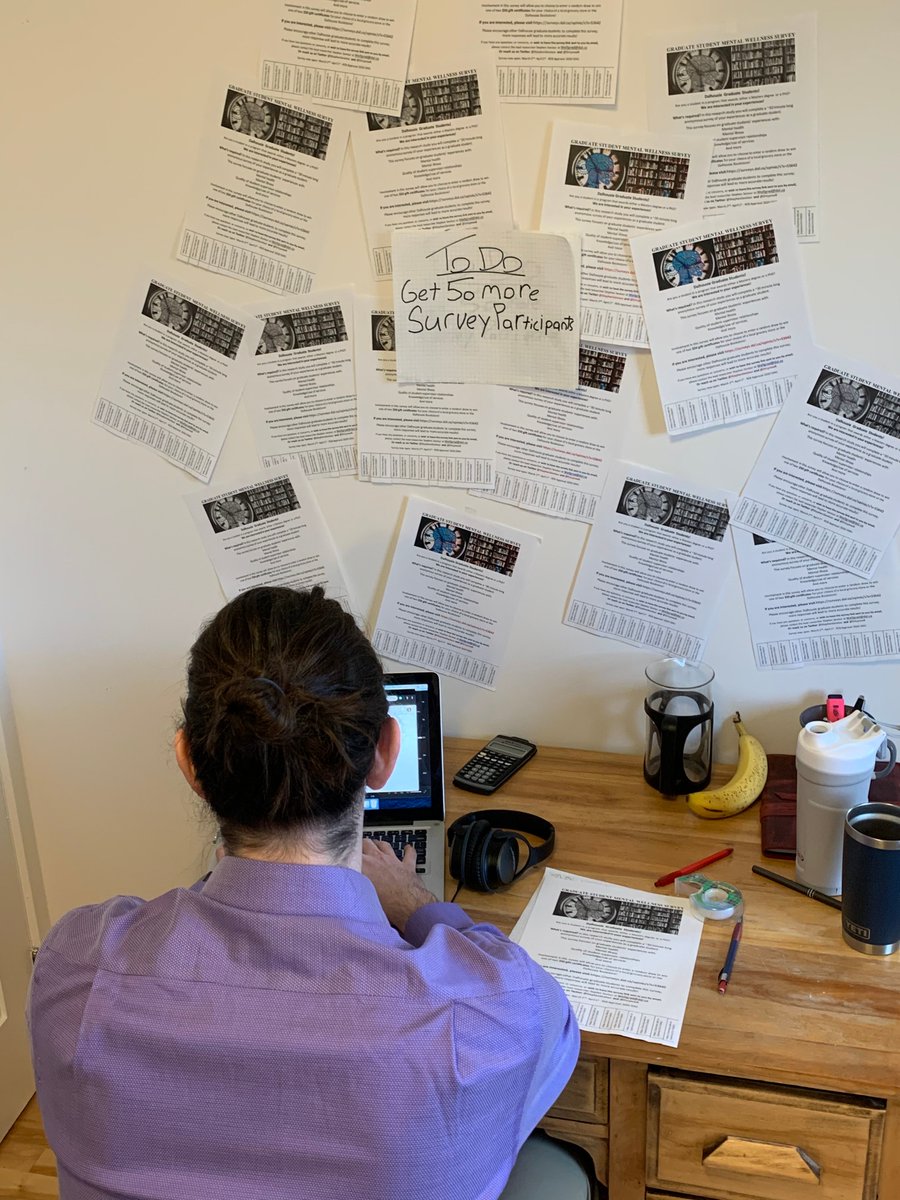 StephenSeviour's tweet photo. Our Dal Grad Student Mental Wellness Survey closes Wednesday! If you're bored in the house, and in the house bored, please consider participating / sending the link to other grad students you know! Help me finish my To Do List! Stay distant but connected! https://t.co/efQ7RoxOSM https://t.co/0rdSd6IRj8