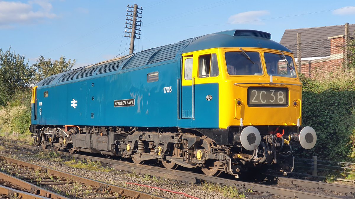 Some late entries @rail_pics to #virtualgala #heritagerailday. Cl.47 (original Cl.48) 1705 Sparrowhawk after the GCR September Diesel Gala, 2019.