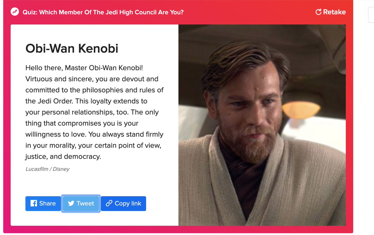 two buzzfeed quizzes. Obi-Wan AND Rihanna. pure of heart, bde.