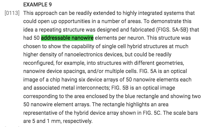  #Nanobioelectronics #CharlesLieber - 2007 A.D. https://patents.google.com/patent/US20090299213A1/en