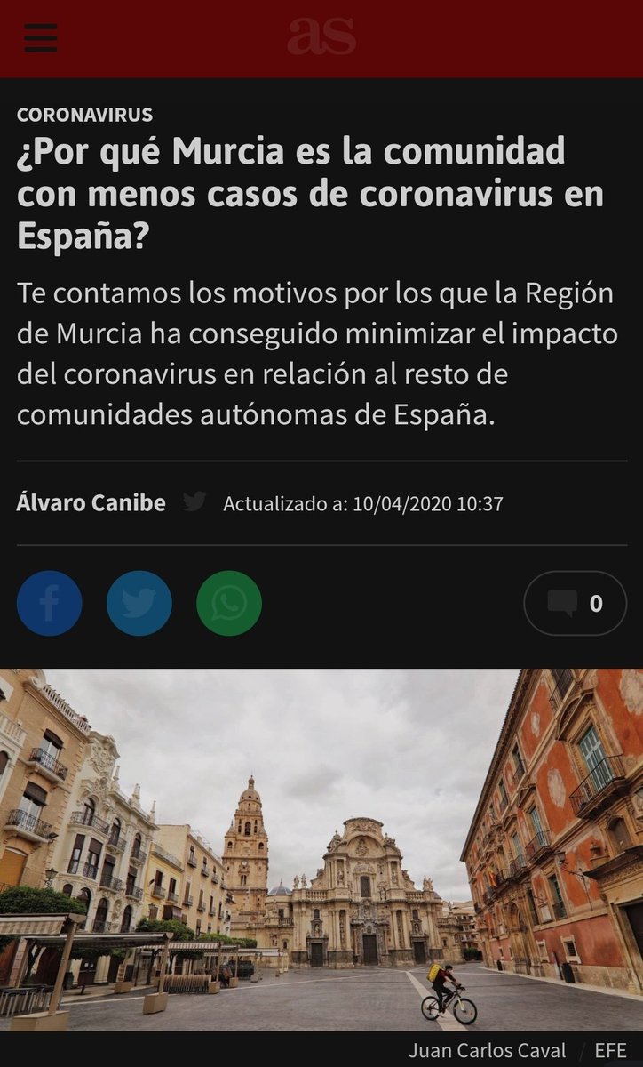 SrKramerFoxx's tweet photo. Hoy en @diarioas: "Además, Murcia apostó por la AP en la etapa de contención del #covid19, con seguimiento a 30.000 personas/día (vía telefónica o asistencia domiciliaria)". - - Un medio de comunicación que habla de la Atención Primaria!! Si, es de deportes.
#prayforAP https://t.co/zVnihQX9SV