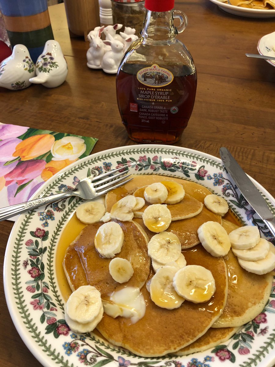 brian_woodland's tweet photo. Simple pleasures become bigger treats during isolation. Like today #PRGoddess made her famous homemade pancakes. And they were amazing. Please note social distancing picker upper :) https://t.co/4DpQ5QskD8