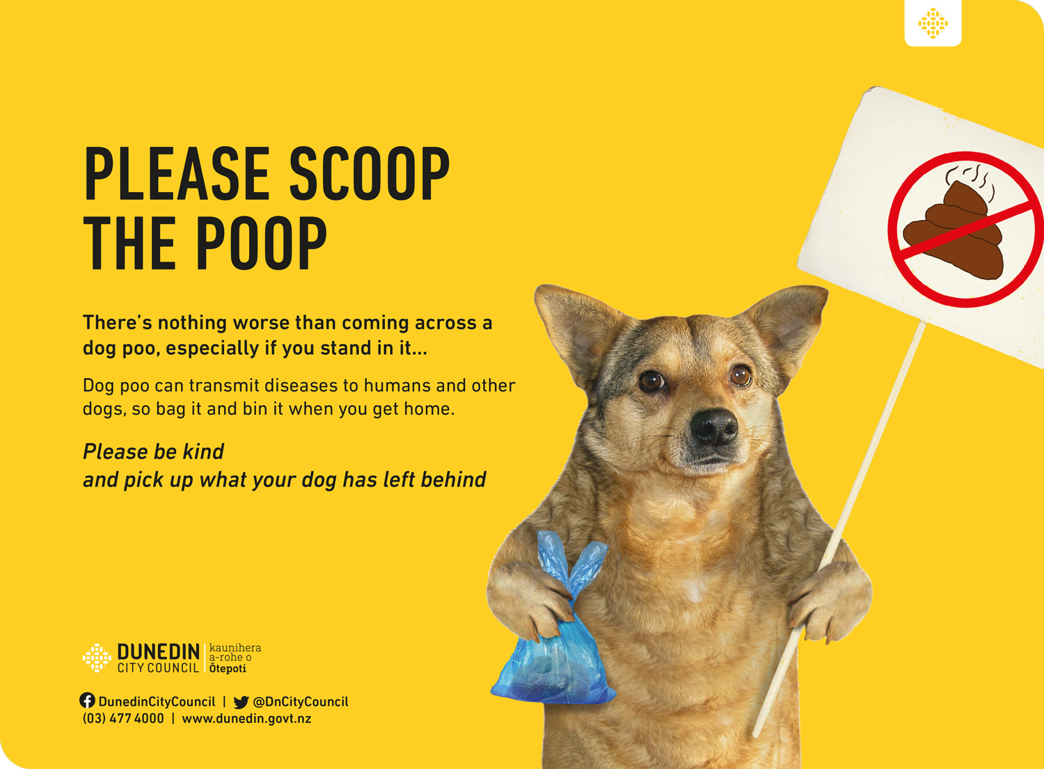 If you poop please scoop sign