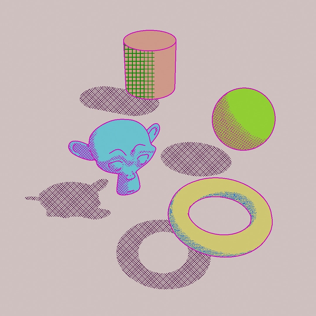 aniruddhahar's tweet photo. I couldn't sleep so I made a crosshatch shader in Blender. Get the file here, use it however you like:
https://t.co/HUx8CEHaJx

#BNPR #digitalart #shader #blender #madewithblender #animation https://t.co/WUwCnug7v4