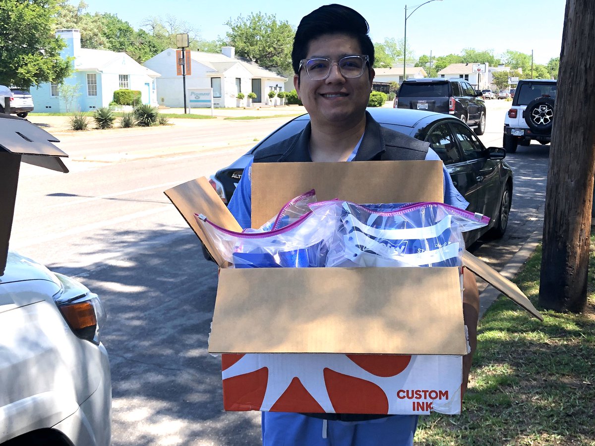 parishepiscopal's tweet photo. The support inside and beyond the Parish community has been fantastic! @parishcribbs and @JMakins79 have 3D printed and assembled 175 PPE face shields to date. Delivered to @parishalumni ER resident Jesse Hernandez ‘07 @Parkland as well as @utswmed @texashealth #ParishConnectsUs https://t.co/TkLskyLugx