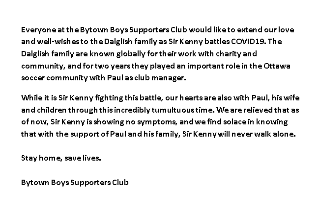 BytownBoys's tweet photo. We would like to send our love and support to former Ottawa gaffer @DalglishPaul and his family through this difficult period. https://t.co/p4h5bOVL2D