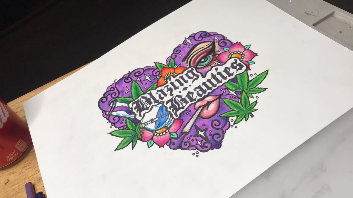 Our first official Blazing Beauties Logo.