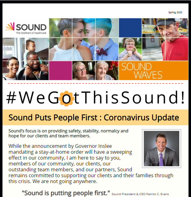SoundMH's tweet photo. Sound Waves Spring 2020 Newsletter: Online Now! Featuring a Message of Hope from President & CEO Patrick Evans. #WeGotThisSound #OurCEORocks #OnlineNewsletter #Spring2020
https://t.co/eTd4QvpaDh https://t.co/IM18dS9a2W