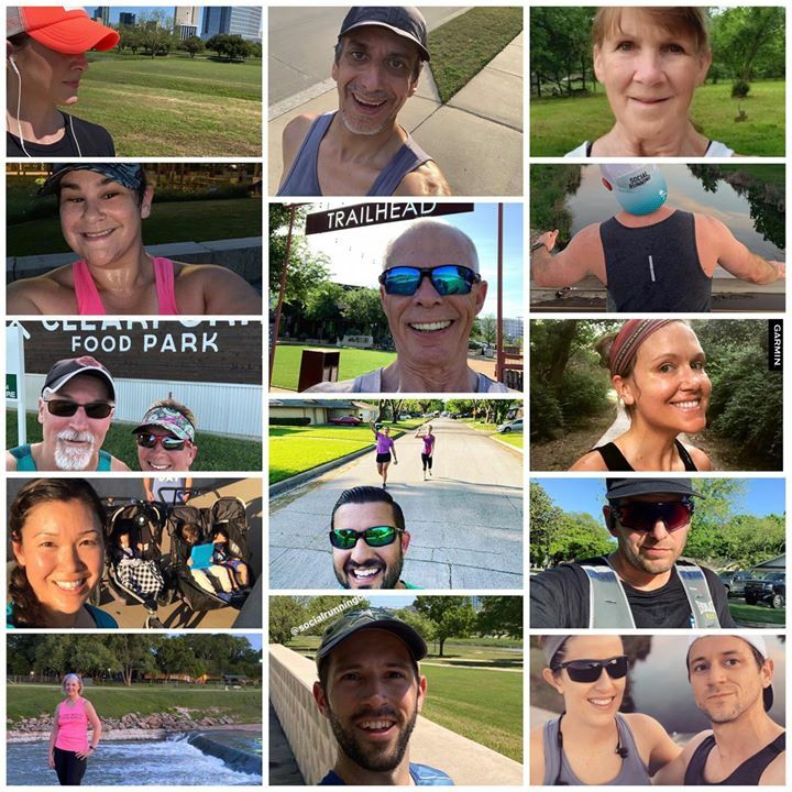 SocialRunningFW's tweet photo. Just a few familiar faces to prove we aren’t alone. How cool to see where everyone is getting their runs in!
Keep tagging @socialrunningclub with #runningisntcancelled 🥳🙌
.
#finisherphoto #fortworth #runnerslife #socialrunningfw #trinitytrails #socialdistancing #dfwrunners … https://t.co/p9T22dl7pP