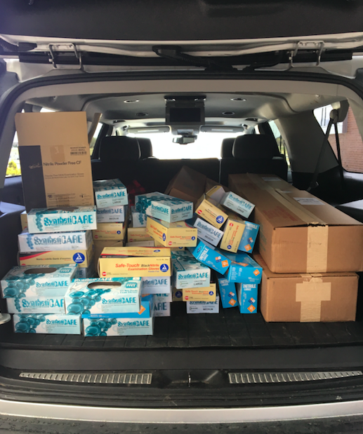 SHS_HealthSci's tweet photo. SHS Science Department supporting our community and staff at @SFRMCShakopee Glove donation! @SHSAcademies @ShakopeeSchools #shakopeeschools #shakostrong https://t.co/NoTBRXmHF8