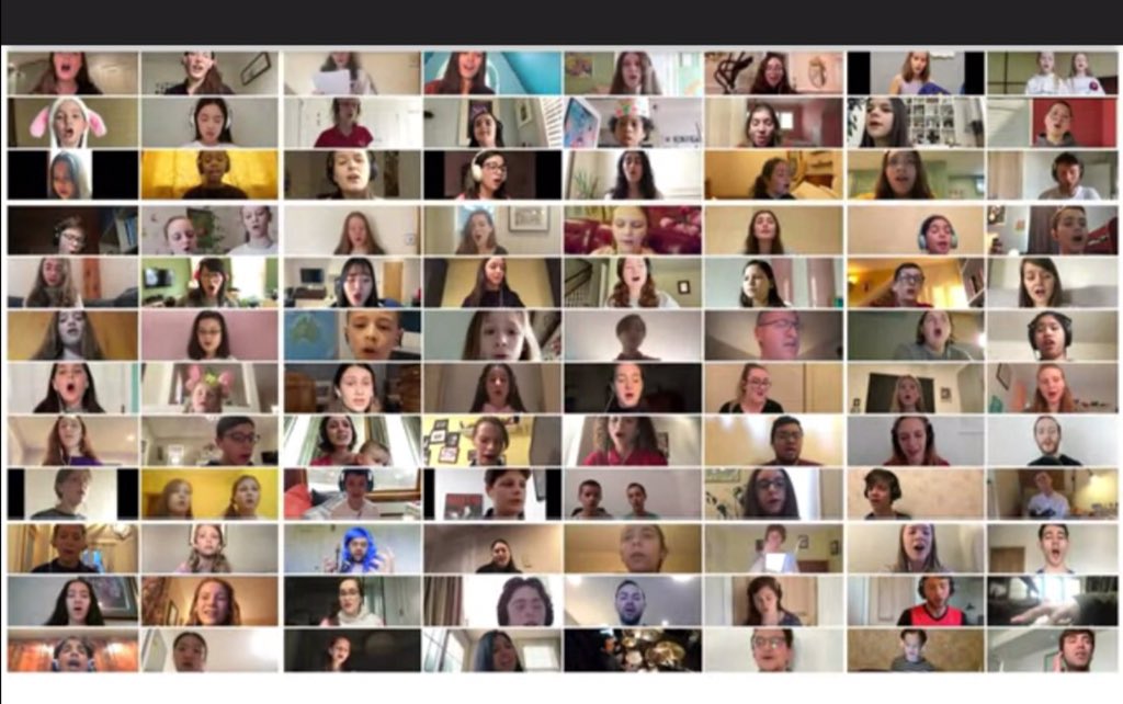 RosemaryPenni12's tweet photo. Some of our singers @SouthendChoirs took part in a global virtual choir recording @BostonChildrens and other choirs from US, Ireland, Australia to produce this very moving performance of We are One.           #bcconline https://t.co/wDKaxs09gh