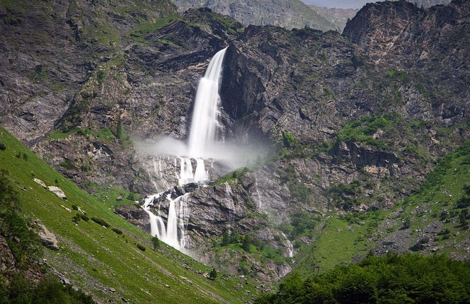 cascate del serio - tallest waterfall in italy near the village of valbondione (province of bergamo)-call me by your name film location