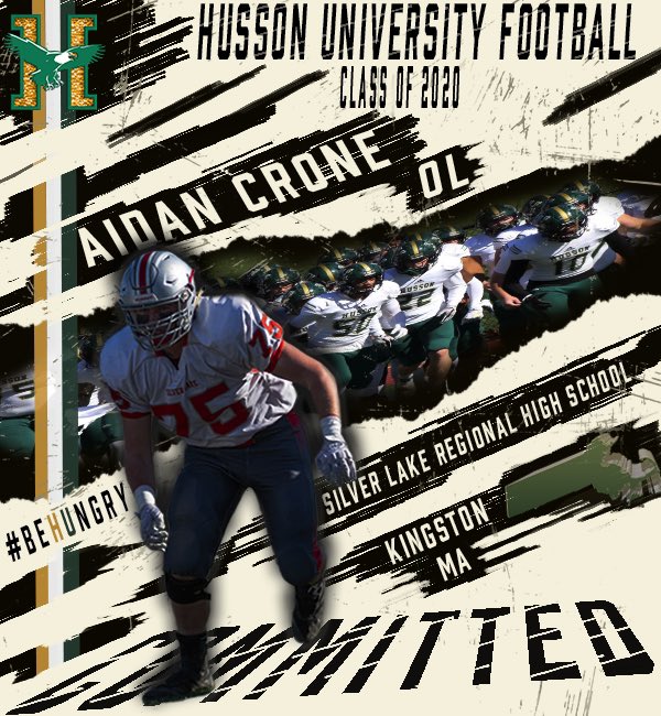 hussonfootball's tweet photo. Commitment Friday! We are proud to announce our first round of 2020 Husson Football Commits! Many more to come! #Hussonguys #BeHUngry https://t.co/7C0TJWMvih