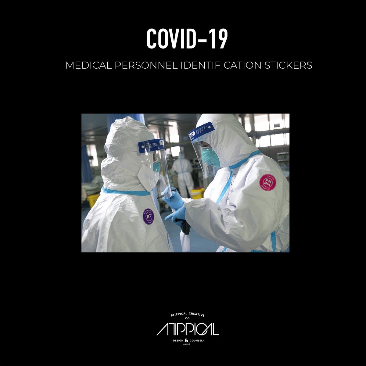 #hospitals Let’s produce #Medical #personnel #identification #stickers to #id who’s who while wearing #ppe during #COVIDー19 . Reach out!