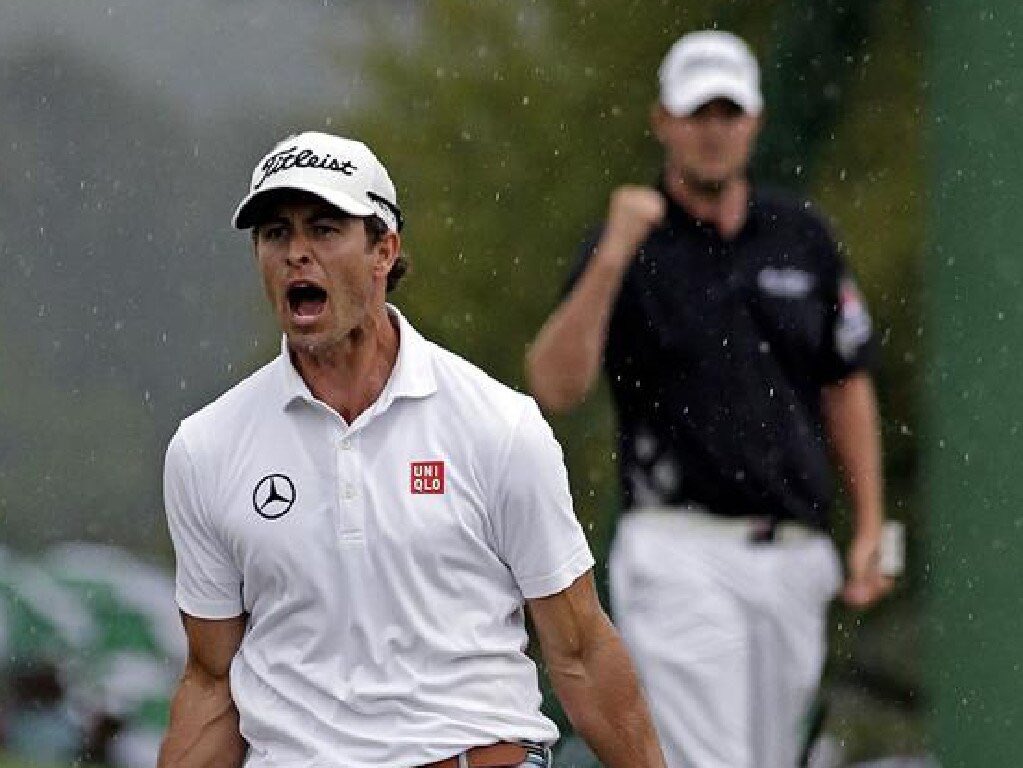 Luke_Elvy's tweet photo. “I can’t believe it was my destiny to be the first Australian to win The Masters.” Adam Scott’s statement to Jim Nantz in Butler Cabin. #MastersRewind #2013Masters #CmonAussie https://t.co/FexQjxXLlS