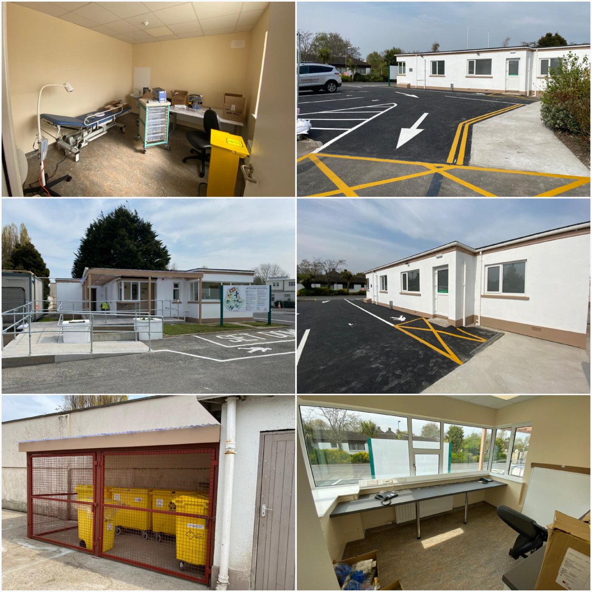HBSEstatesCOH's tweet photo. Well done to all involved for turning around a derelict gate lodge to a Covid-19 assessment centre at Clonskeagh Hospital in just 3 weeks, see before
and after photos. https://t.co/AWklgVUo8S