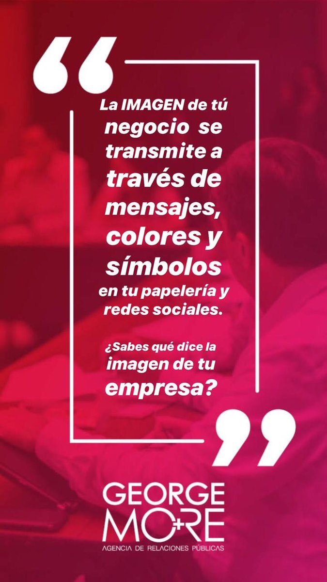 georgemore_'s tweet photo. ¿Sabes que dice la #imagen de tu #empresa? Este es uno de muchos estímulos de la imagen #profesional y #colectiva https://t.co/XPz0G7IzmE