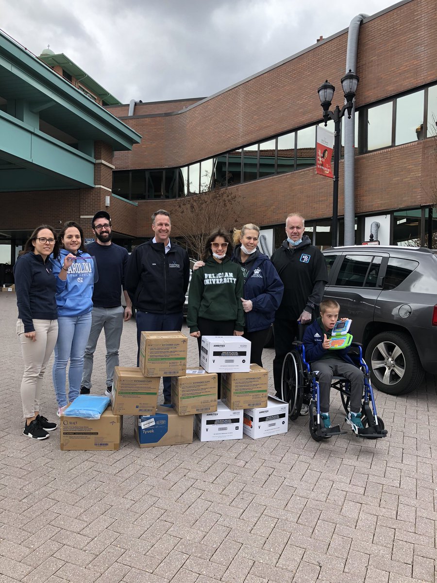 drmichaelkuchar's tweet photo. The South Bergen Jointure Commission is a school community whose classrooms are not defined by walls nor their students defined by their classifications! Students make medical masks for our frontline heroes at Holy Name Hospital! @wearethesbjc @felician_university @NoBarriersUSA https://t.co/PmeD6pZR1k