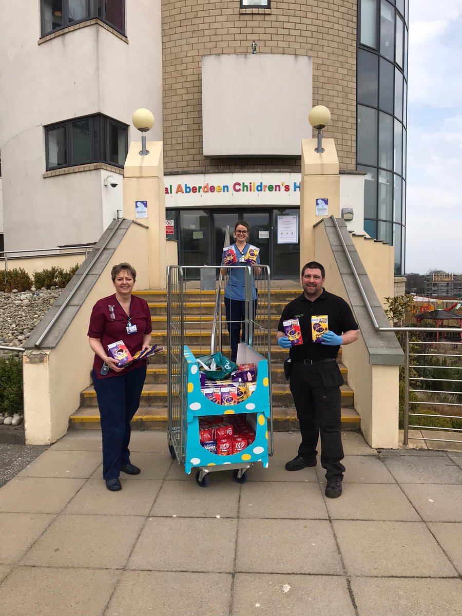 NHSG_RACH's tweet photo. Huge thank you to Tesco,Union Street and Kenway Tyres for donating  Chocolate eggs  and fabulous colouring in pictures to brighten up our children’s stay in hospital over Easter 🐣#HappyEaster @NHSGrampian @KenwayTyres @Tesco @hattongirl @carolinere_d https://t.co/dPCuJmRswb