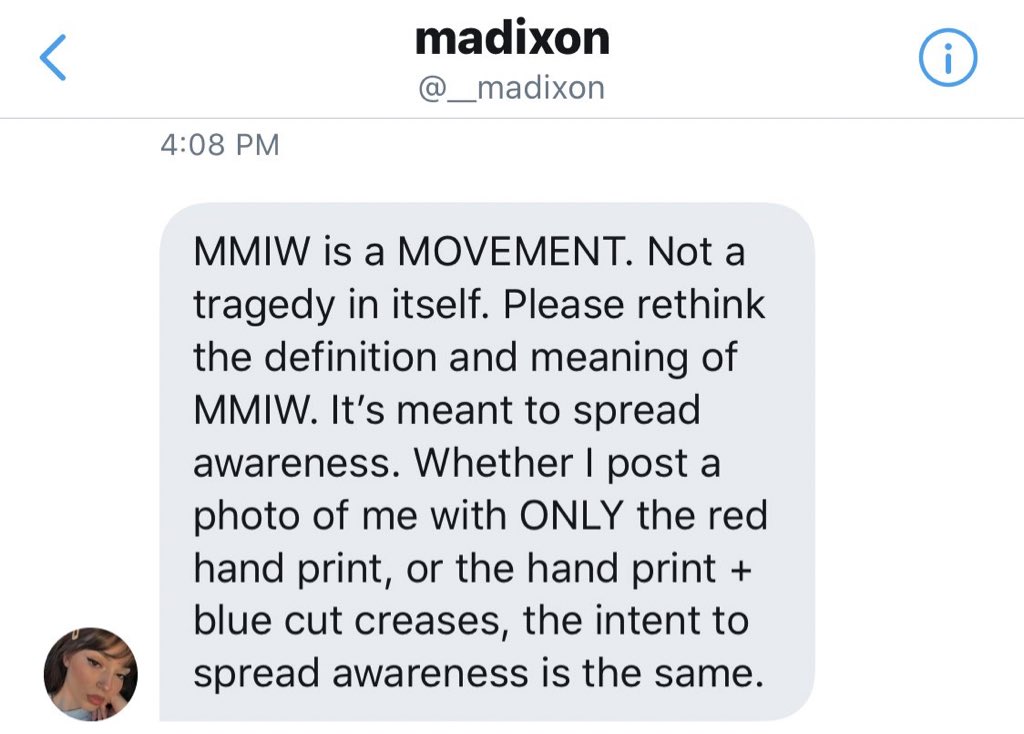 Lastly I want to say that it hurts to know she thinks that  #MMIW (missing & murdered indigenous women) is not a tradgedy because I recently had to burry my sister who had been missing for over a year & I can tell you that this is a very real tragedy & epidemic happening right now