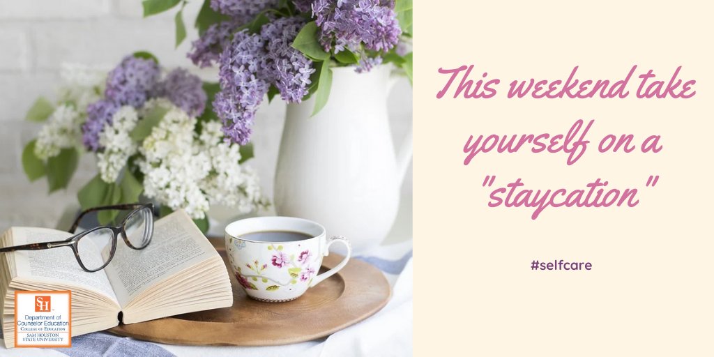 This weekend, take yourself on a "staycation"

#selfcare