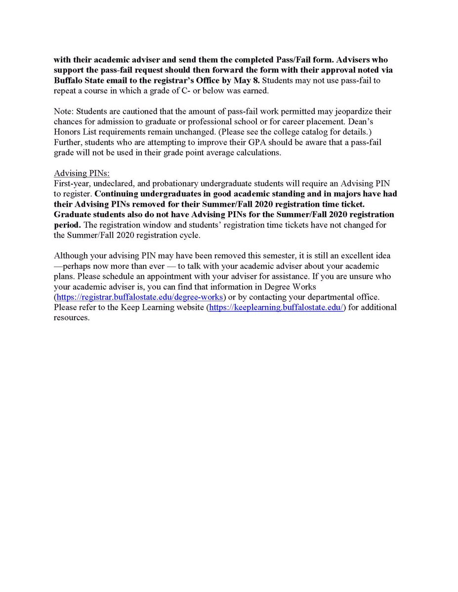 LifeatBuffState's tweet photo. An important message from your Provost & VP for Academic Affairs, Dr. Jim Mayrose #BuffStateStrong https://t.co/hNAWMlJCXo