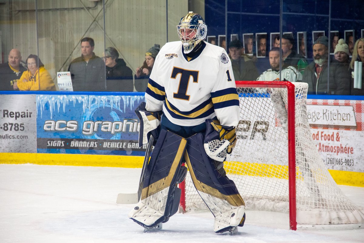 TrineMHockey's tweet photo. Coaches Award is an award for the player that was most in-line with the needs of the team.  @ITSaBRICKman  is the winner of the 19-20 Coaches Award. Aaron consistently anticipated the needs of the team &amp; was willing to say &amp; do the right thing to help the team. @TrineAthletics https://t.co/htTg0u02dH