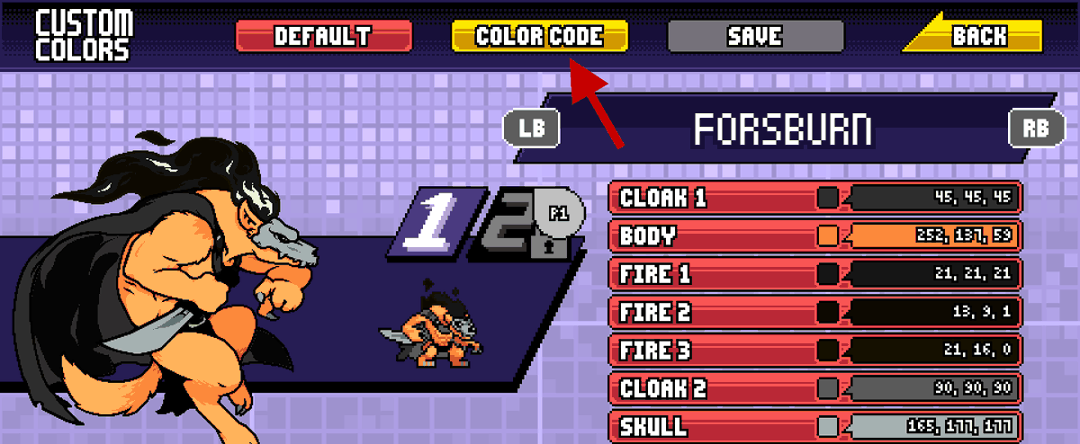 TeamDawnbreak's tweet photo. Playing @RivalsOfAether??
Take a look at our #TeamDawnbreak Custom Colors and try them out if you like them!!

To use them go to Extras --> Custom Colors --> Color Codes --> Copy the code of the skin you like --> Press Save!!

(you can use the thread below to copy the codes) https://t.co/Hdw2zB6m6y